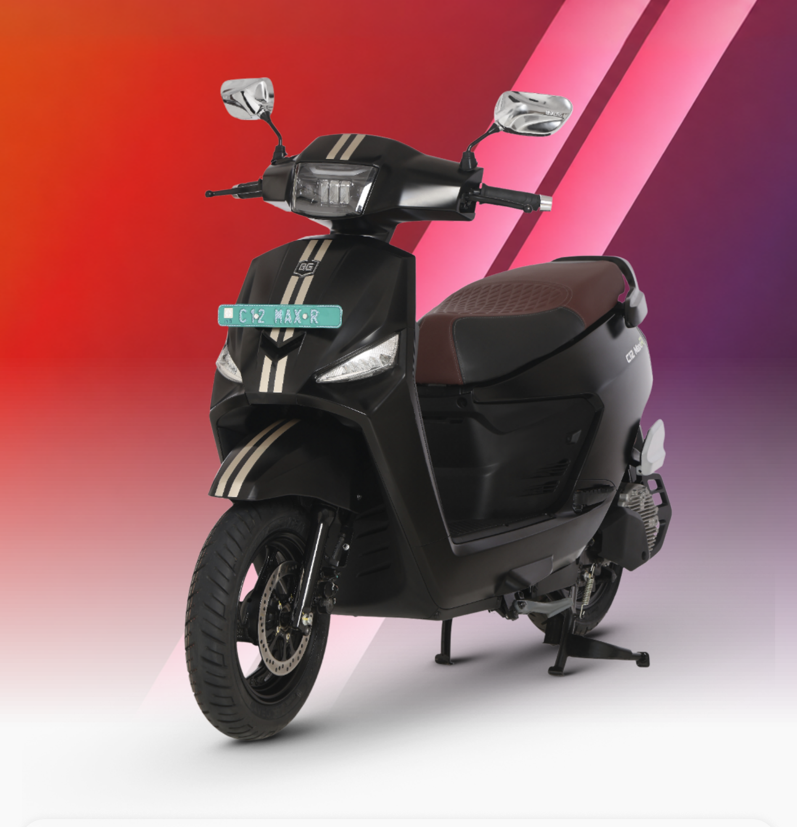 BGauss C12 MaxR in Black