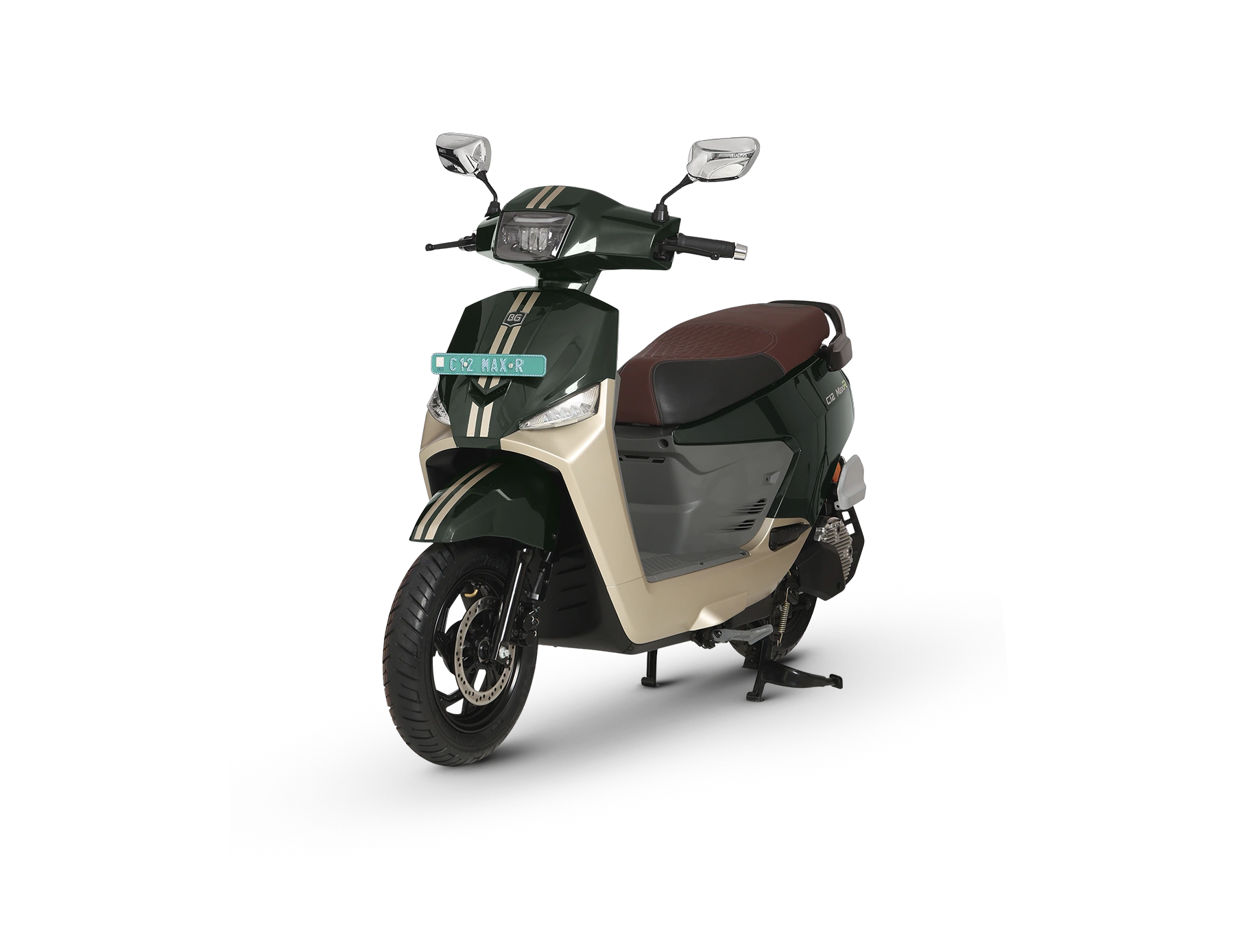 BGauss C12 MaxR in Terra Green Champagne Gold