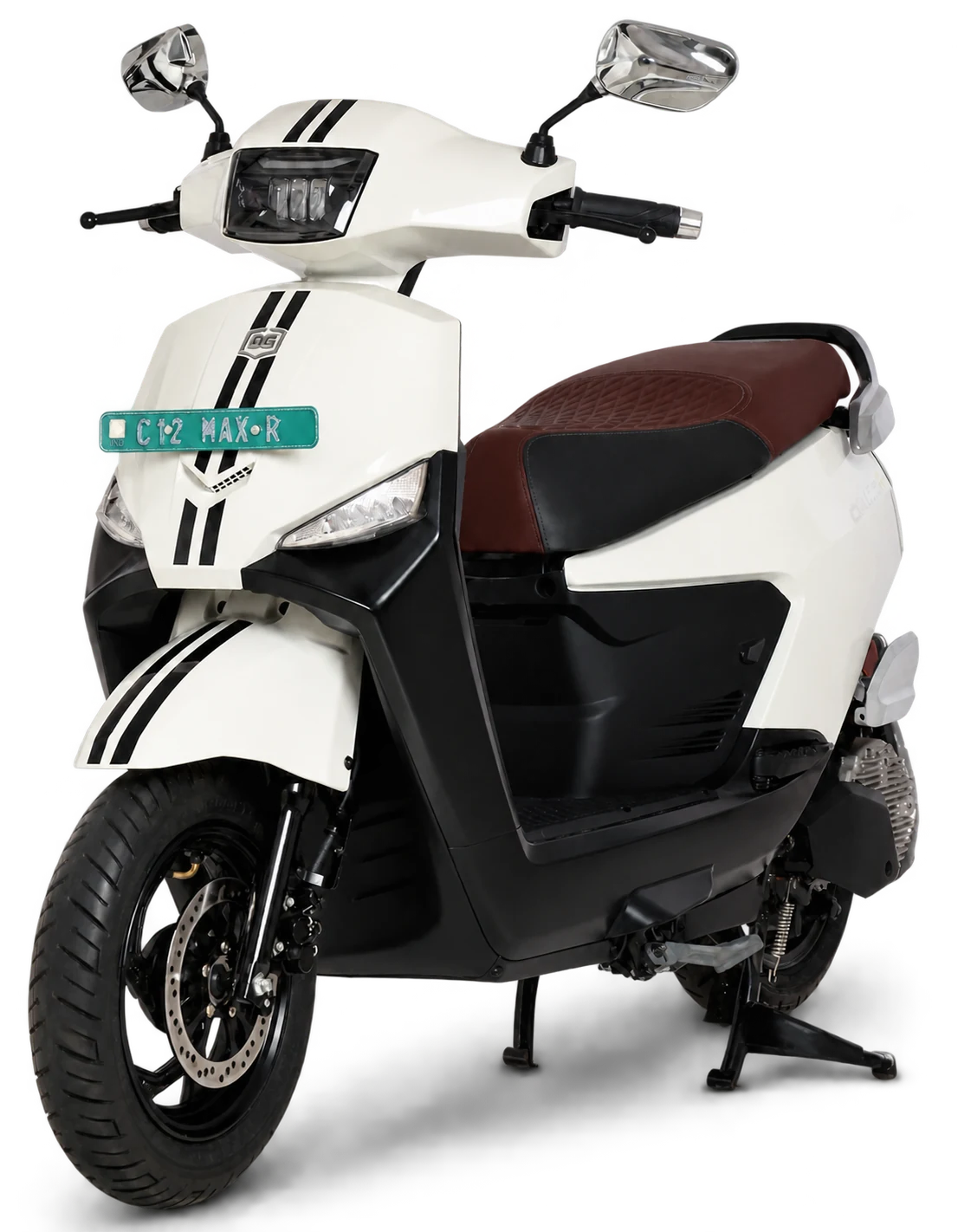 BGauss C12 MaxR in Pearl White