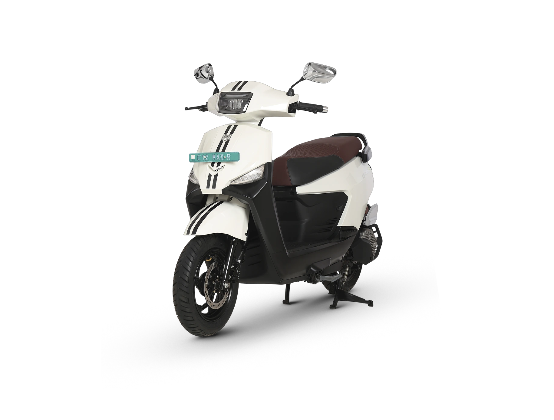 BGauss C12 MaxR in Pearl White